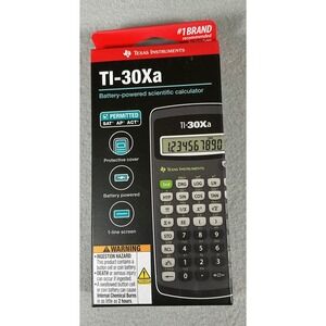 Texas Instruments TI-30Xa Scientific Calculator 1-Line Display SAT ACT